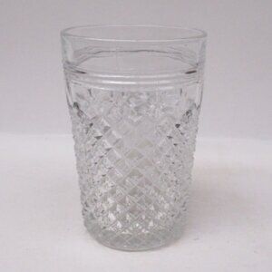 Hocking Depression Glass Crystal MISS AMERICA 4 1/2 Inch Flat Water Tumbler